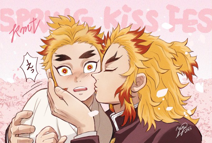 悠屋さんがTwitterに投稿した煉獄杏寿郎(鬼滅の刃)のイラスト。