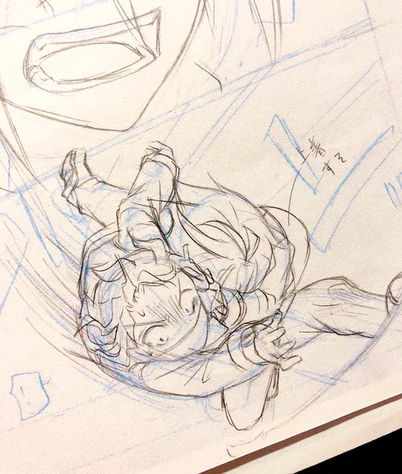 引き続き下書き中。楽しい…漫画ってやっぱり楽しいな 
