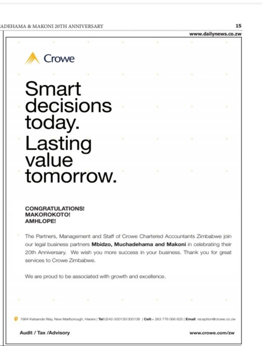 ZwCrowe's tweet photo. Congratulations @mlawzim on your 20years in business. #smartdecisions #lastingvalue https://t.co/mv9cBOZfNF