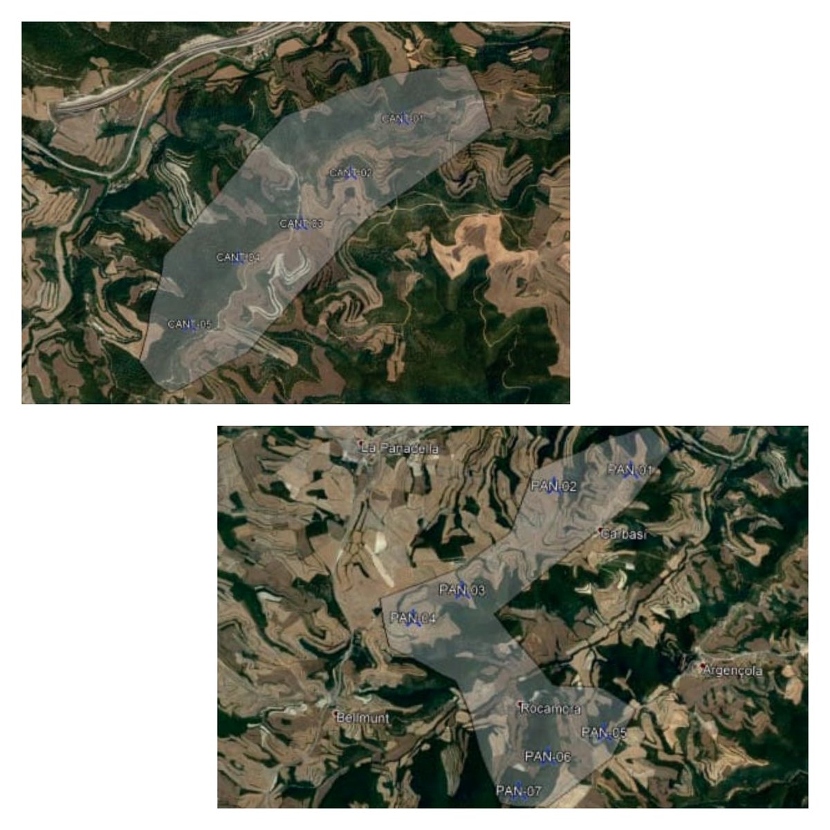 ISalvem's tweet photo. La subestació es farà ben aprop d'Argençola. I la LAT anirà fins a la subestació de Rubió, passant a tocar dels nuclis d'Argençola, Clariana, Jorba i Sant Genís, creuant la serra del Pla del Magre, i passant ben bé per sobre del Puig de Sant Miquel i Ardesa.. Un despropòsit 😡!! https://t.co/JfbieWONTo