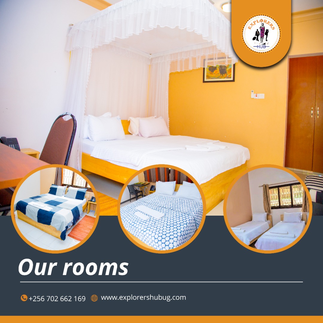 Explorers_hub's tweet photo. Escape your busy work schedule and treat yourself to our cozy rooms at The Explorer’s Hub Hotel. Visit us at Plot 04, Lower Kololo Terrace, Kampala | For Reservations +256 706 616 714 | Open 24 Hrs. See options here https://t.co/2k4H5Mgbzz for more information. https://t.co/NgW8OuIbqK