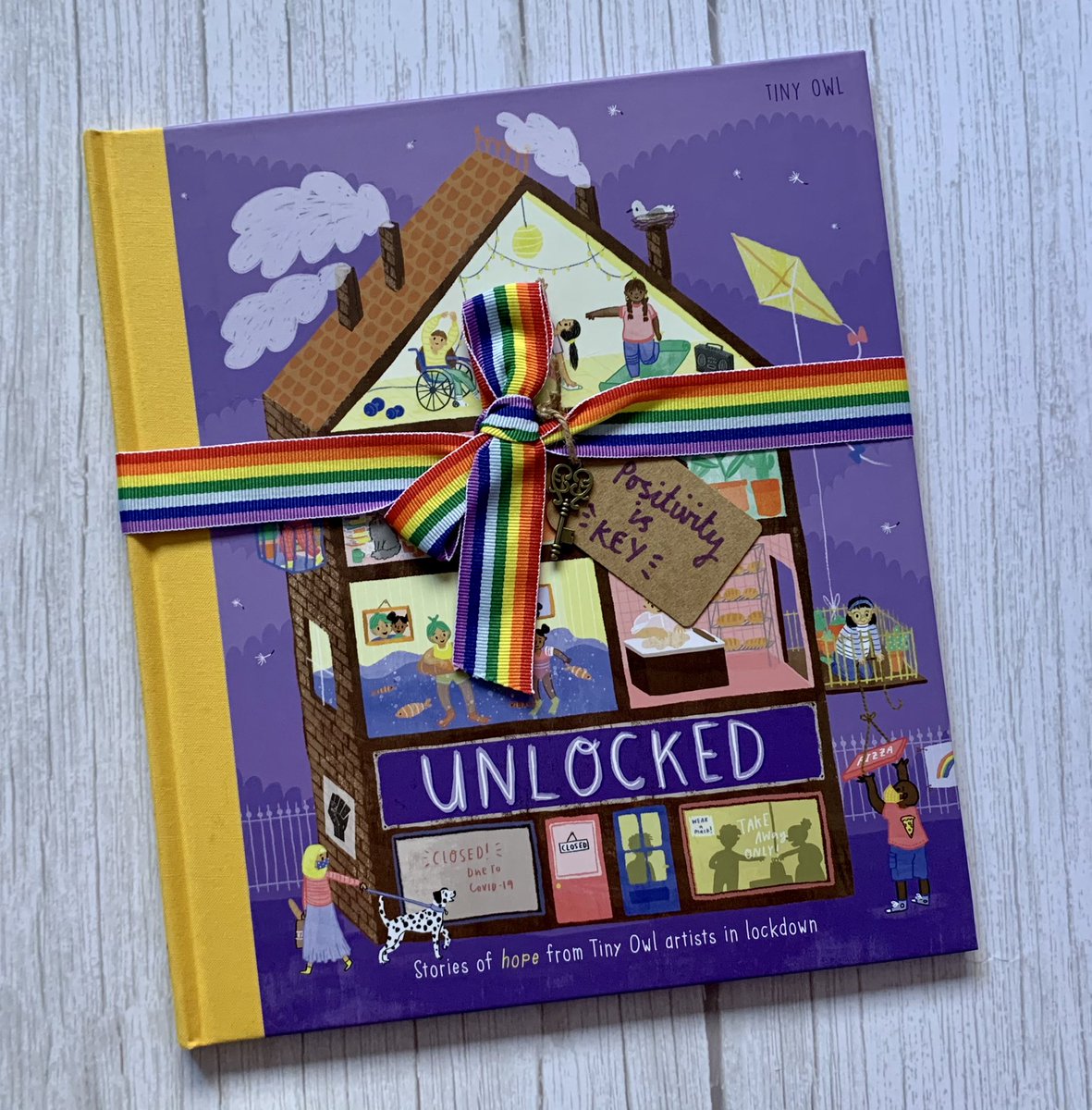 BookSuperhero2's tweet photo. Have you seen this gorgeous new book from @TinyOwl_Books? #Unlocked features illustrated spreads reflecting on the #lockdown experience of 15 #TinyOwl illustrators. This could be a great stimulus for children’s artwork, reflecting on a moment in history & how they coped. https://t.co/9ZGG9bOGvY