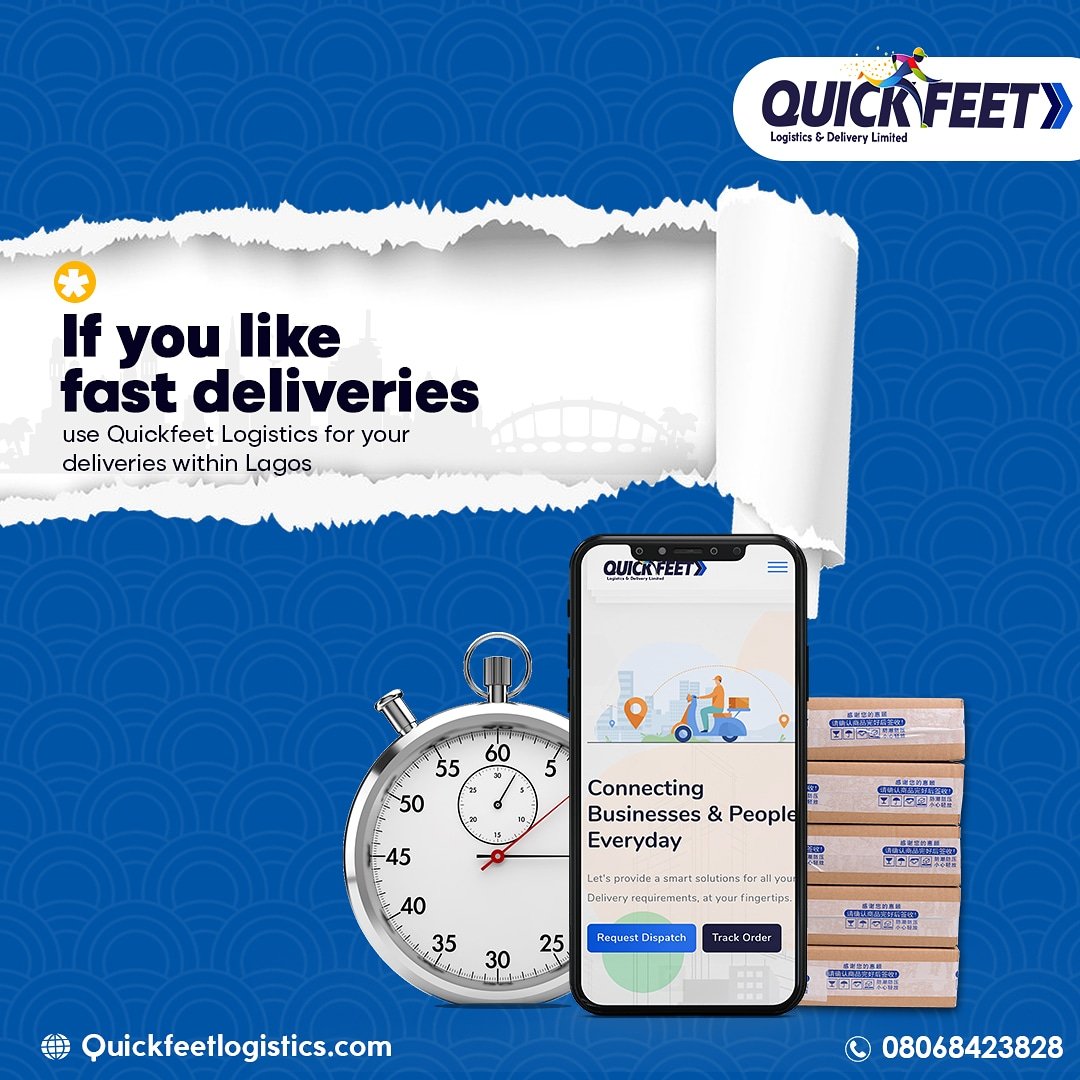 Quickfeetltd's tweet photo. If you like fast deliveries🏍️💨, use for all local deliveries within Lagos metropolis.

Book using the contact number in bio and enjoy fast and affordable deliveries within Lagos. 

#ExpressDelivery
#CourierService
#Logistics
#QuickfeetLogistics https://t.co/zJdrVVrtMM