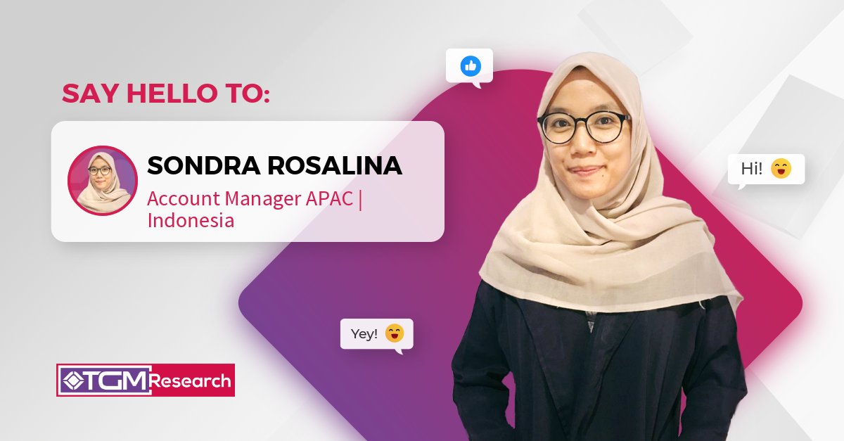 TGM_Research's tweet photo. Say Hello to our new team member, Sondra!
#tgmresearch #newhire #apacmarket #asia #mrx #marketresearch #expansion https://t.co/7vi2yv3q11
