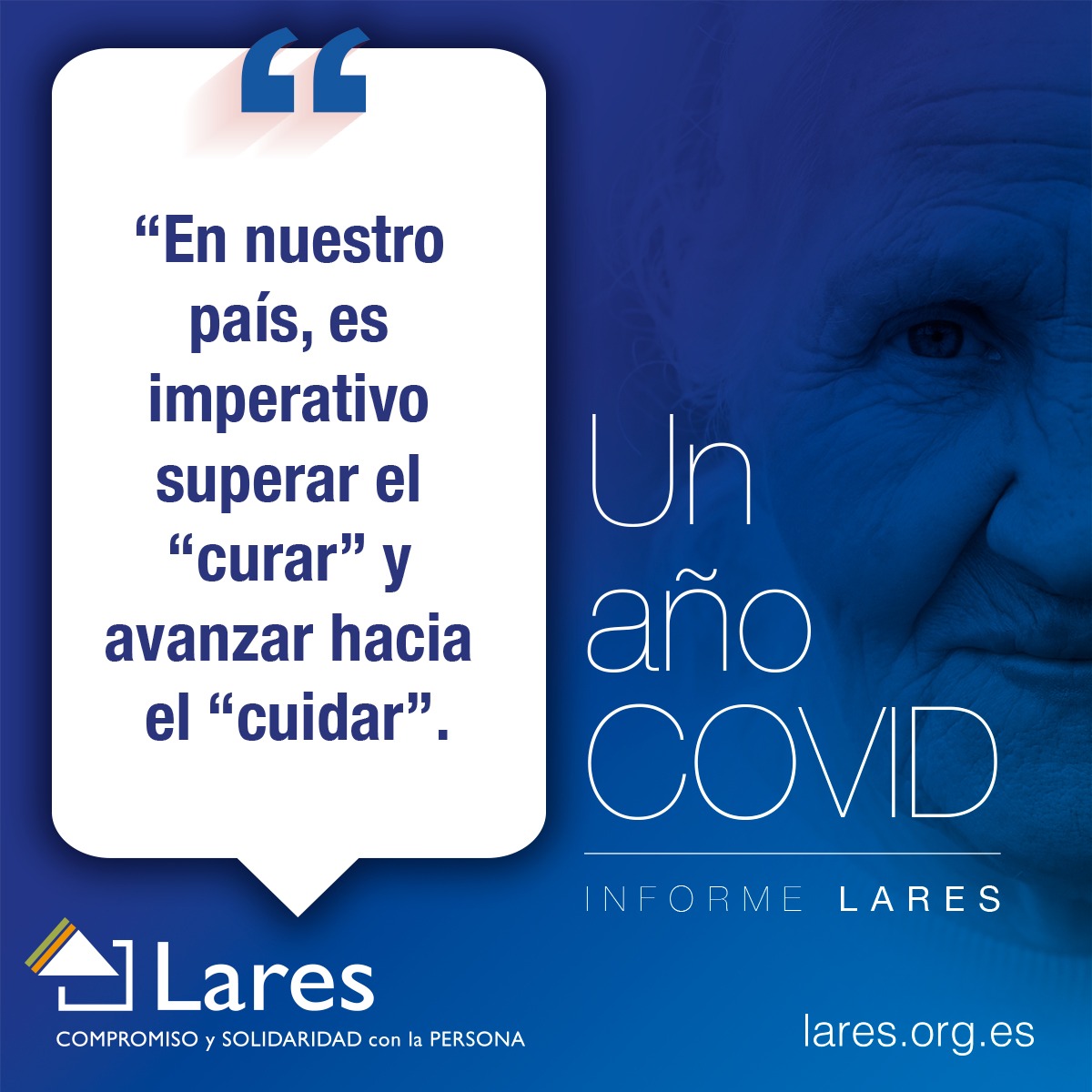 Laresmayores's tweet photo. El #InformeLares '#UnañoCOVID en residencias' destaca la necesidad de coordinar los ámbitos #social y #sanitario. La pandemia ha visibilizado la necesidad que tenemos como sociedad de #CUIDAR.

Informe completo en ➡ https://t.co/OOyqI2HQ7V

#LaresVozdelaDependencia https://t.co/H0vh4eLo5N
