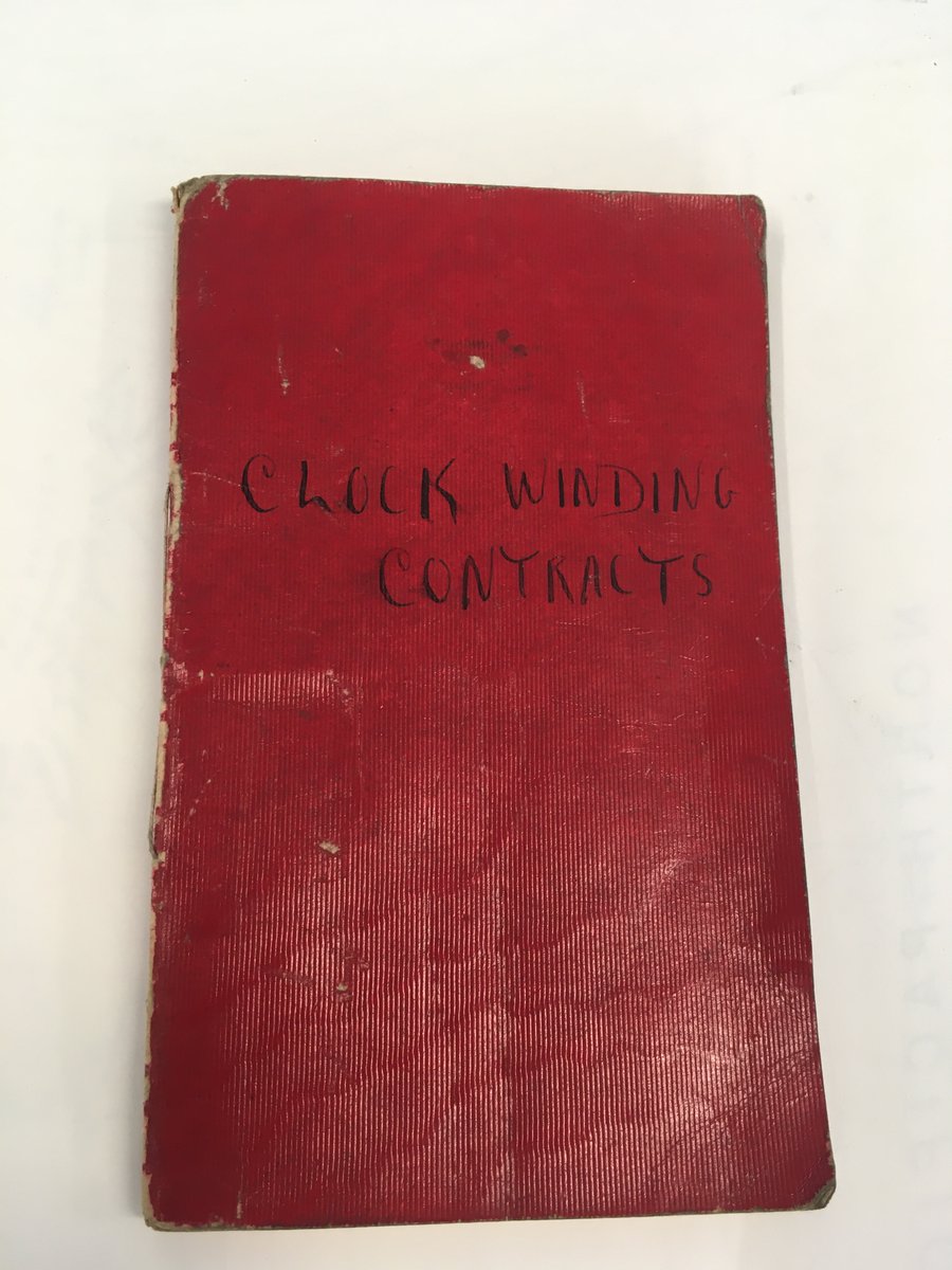 TimeBallHull's tweet photo. It's national pencil day! Here are some clock winding records (in pencil and pen) from 1900, documenting the maintenance of clocks in Hull, including the Guildhall, kindly shared with us by B Cooke and Sons. #guildhall #clockwinding #1900 #historicalrecords #nationalpencilday https://t.co/pijEvRtmHm