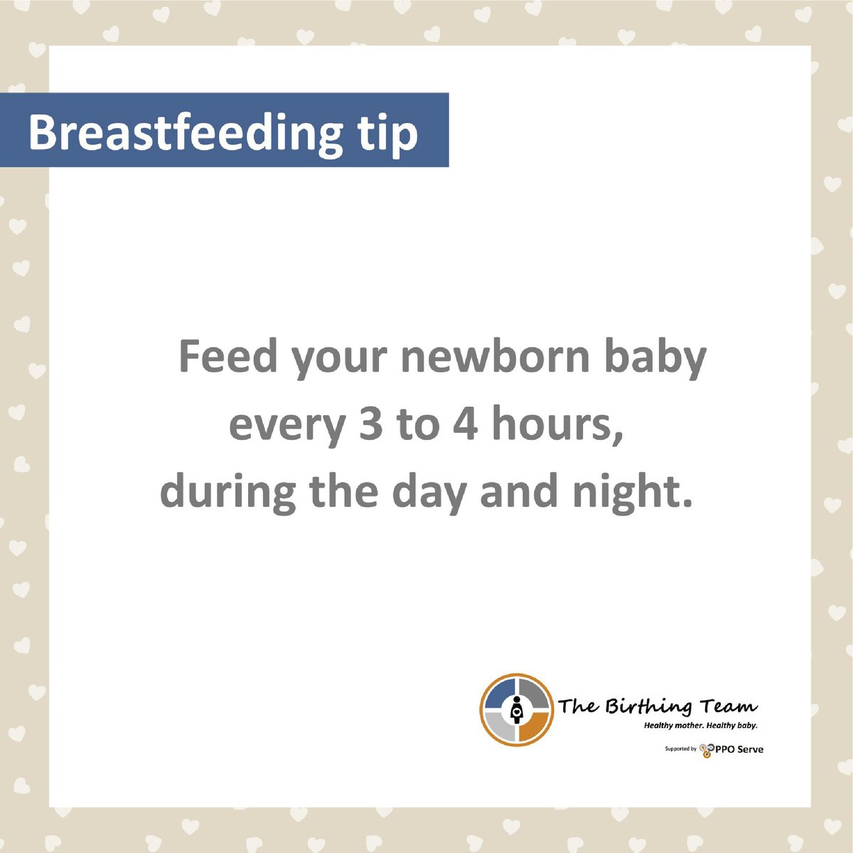 thebirthingteam's tweet photo. #BreastfeedingTip - spending time with your baby and paying attention, will help you know when your little one is hungry. https://t.co/6cFYNBQ06t