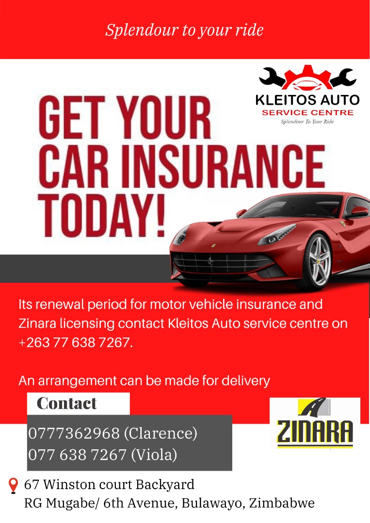 AutoKleitos's tweet photo. Its renewal period for motor vehicle insurance &amp;Zinara licensing contact us to serve https://t.co/0PQHPeD3Mn viola on +263 776387267 #Bulawayo #bulawayomechanic #BulawayoVehicleRepair #splendorToYourRide https://t.co/O5ZVwDBAP1