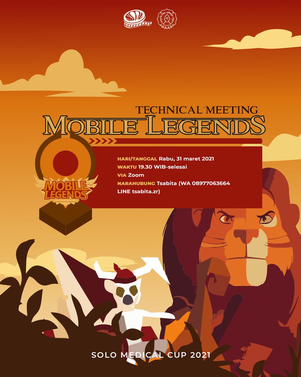 [ TECHNICAL MEETING ML ] 

Jangan lupa datang untuk Technical Merting lomba ML SMC 2021🎮‼️

Kapan⁉️Dimana⁉️Jam berapa⁉️
Yuk dicatat ✍️✍️

📆 : Rabu, 31 Maret 2021
⏰ : 19.30 WIB
📍: Zoom
👕 : Bebas Sopan

Kami tunggu kehadiran kalian!🤗