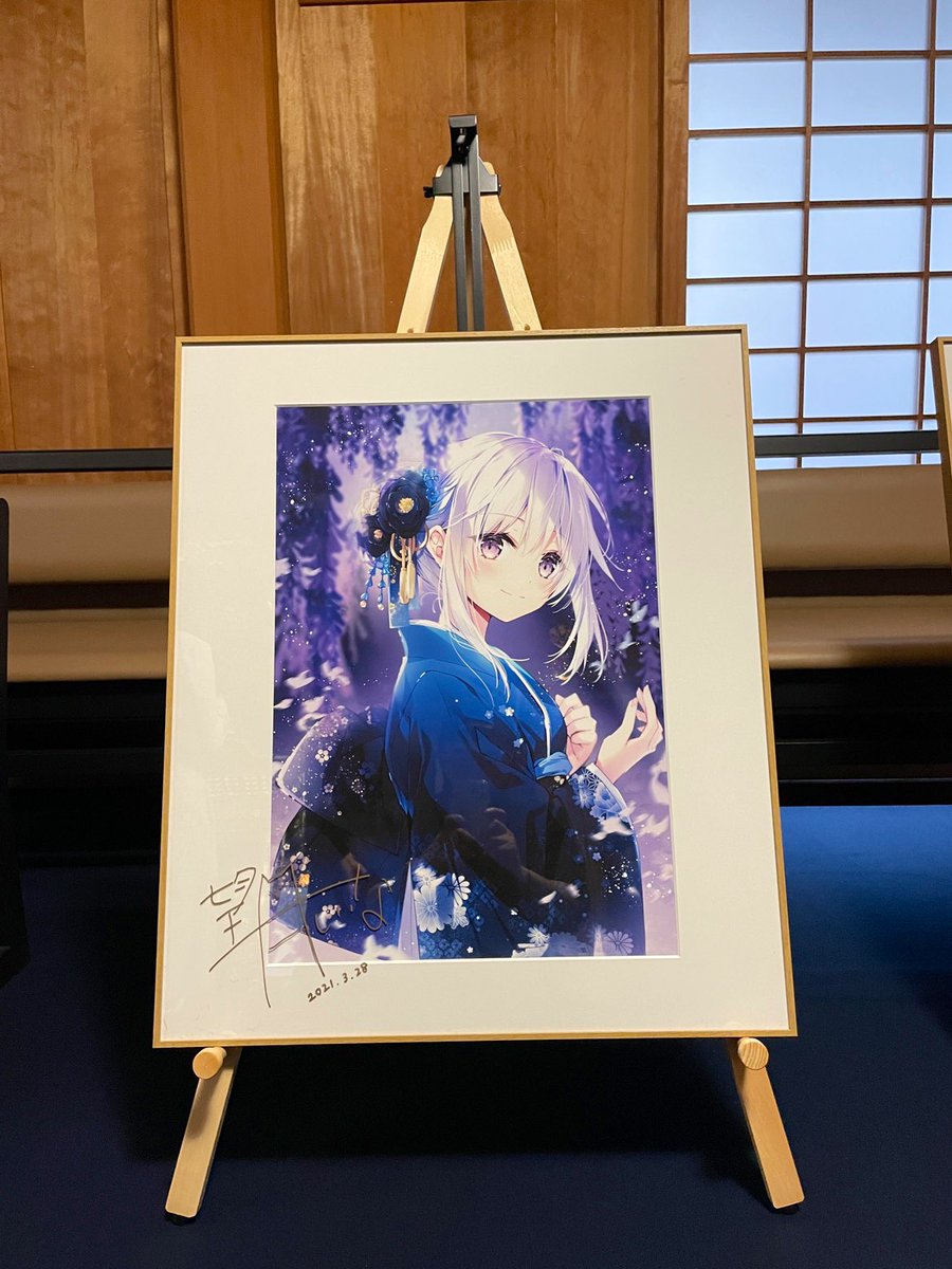 一点物】 胡麻乃りお X-ART A2＋ ジークレー 直筆サイン入り 複製原画