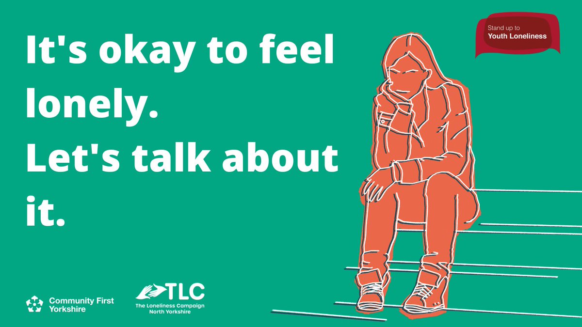 Our #StandUpToYouthLoneliness campaign aims to tackle the stigma around loneliness in young people and give them a voice to talk about it. Download our resources which including posters and a professional guide. bit.ly/2MUPZX5
<a href="/atnyy/">North Yorkshire Youth</a> <a href="/YouthYorkshire/">Youth Voice North Yorkshire</a> <a href="/YouthLoneliness/">Youth Loneliness</a>