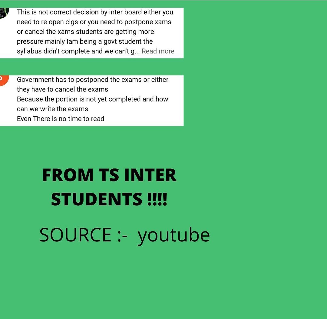GangadhariVikas's tweet photo. #passinterstudents #cancelTSinterexams @SabithaindraTRS @trspartyonline @KTRTRS @trsharish 
Sir we are requesting govt to promote because we are not able to write our exams,because we are not listen online classes 90% students there is no proper mobiles or tv connection. https://t.co/plsPnx2VXy