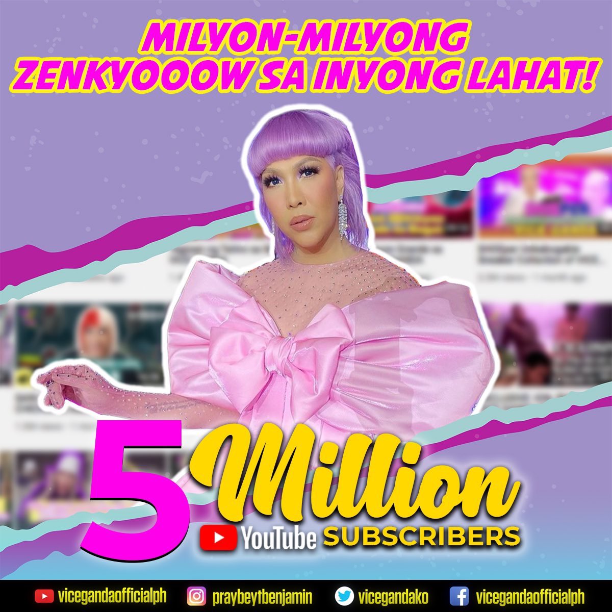 vicegandako's tweet photo. 14 Million Twitter Followers and 5Million Youtube Subscribers

Grabe yung Bday gift nyo sakin!!! 
Eksaheradang ZENKYOOOWW
sa inyong lahat!!! https://t.co/4l72I1PQ4N