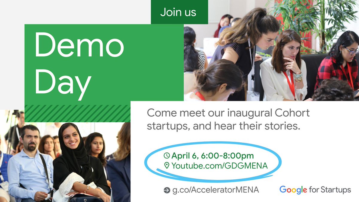 Join us next week! Live!

Google for Startups Accelerator Middle East and North Africa class 1 Demo Day

 youtu.be/PPBIOY1DPPQ via <a href="/YouTube/">YouTube</a>