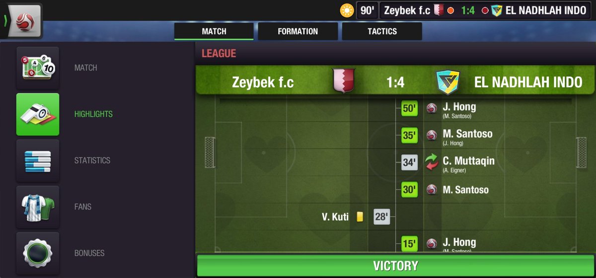 ElNadhlah's tweet photo. #Matchday 1
#TheNordeusLeague

Peforma mantap dari Santoso..,

#Squad_El
#TopElevenIndo https://t.co/w1IWXfekrG