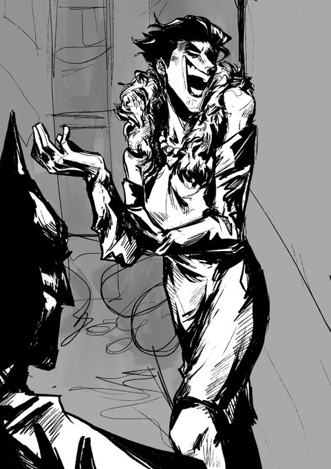 [WIP] My exams are nearly over!
Here's a Joker sketch and my design fundamentals project lmao 