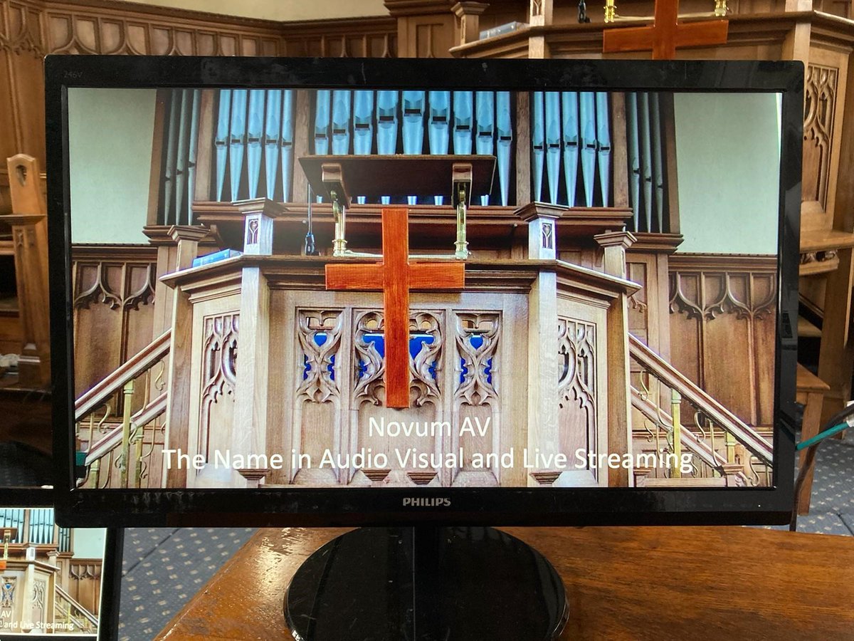 novumAV's tweet photo. Would you like a streaming demonstration for your church? To book please call us on 01827768189 #novumav #avinstall #churchav #streamingfromchurch #churcheswhostream #britishchurches #onlineworship #streamworship #churchinstall #sitevisit #avconsultation #fbworship #fbstream https://t.co/lpx6jLs0Rc
