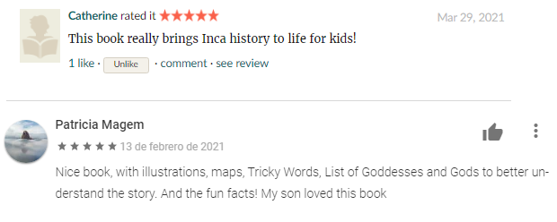 Intrepidudettes's tweet photo. So grateful for these wonderful reviews of Inca-tastic Tales! Available at https://t.co/9fofCTR4Fo. 
Black and white paperback: https://t.co/cQeO1o7Rmq 

#shortstoriesforkids #historyforkids #historyforchildren #IncaEmpire #Peruvianhistory #broadeninghorizons #reviews #5stars https://t.co/MxguJeGIg0