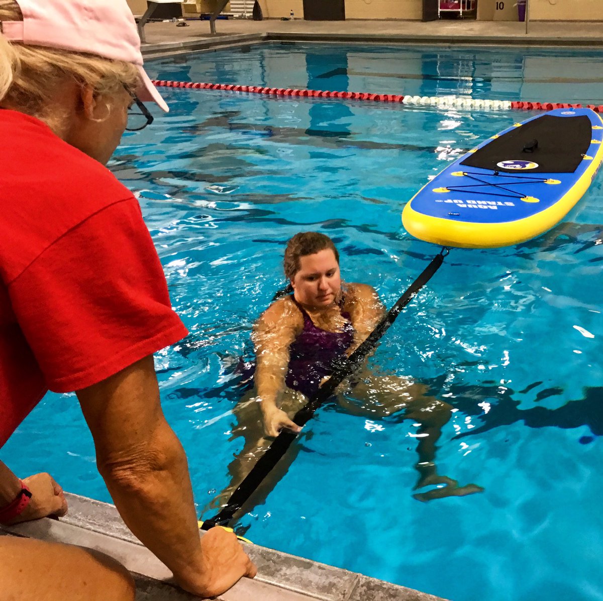 Safety is our main concern! Our AQUA STAND UP® Team will help you to set up your boards respecting social/safety distances #aquastandup #safe #SocialDistancing #ymca <a href="/ymca/">ymca</a> #lifeguard