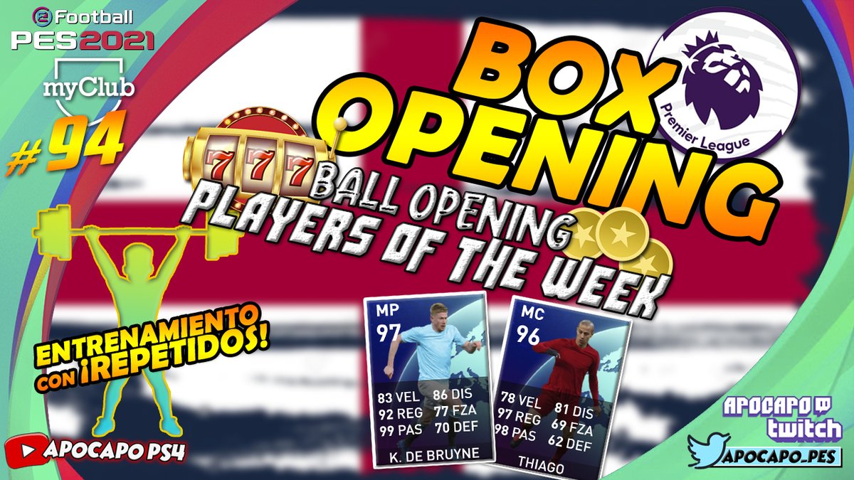 APOCAPO_PES's tweet photo. 🚨🚨🚨NUEVO VIDEO!!!
👉▶️https://t.co/z3rAq5TDDy
▶️https://t.co/z3rAq5TDDy👈
3 en 1!!!
- #BoxOpening Premier League
- #BallOpening Players Of The Week #UCL
- ENTRENAMIENTO
@officialpes @PESlatam #eFootballPES2021 #myClub https://t.co/3JPAI4Zsgi