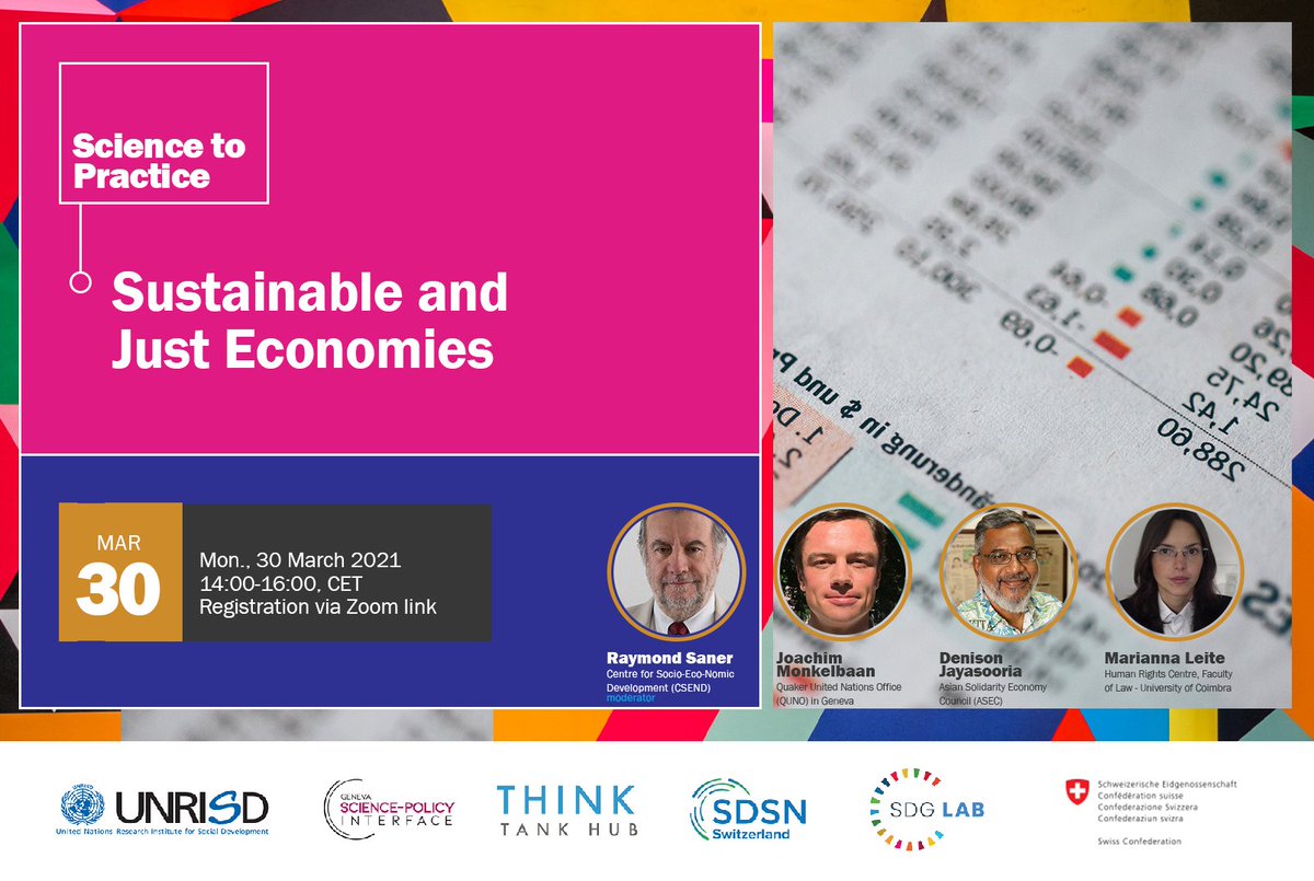 UNRISD's tweet photo. TODAY don't miss out our second interactive session of From #Science2Practice

Together with you, we'll explore how to build sustainable and just economies

Registration still open https://t.co/2NakWzhdzH https://t.co/TZ08UYYbIO