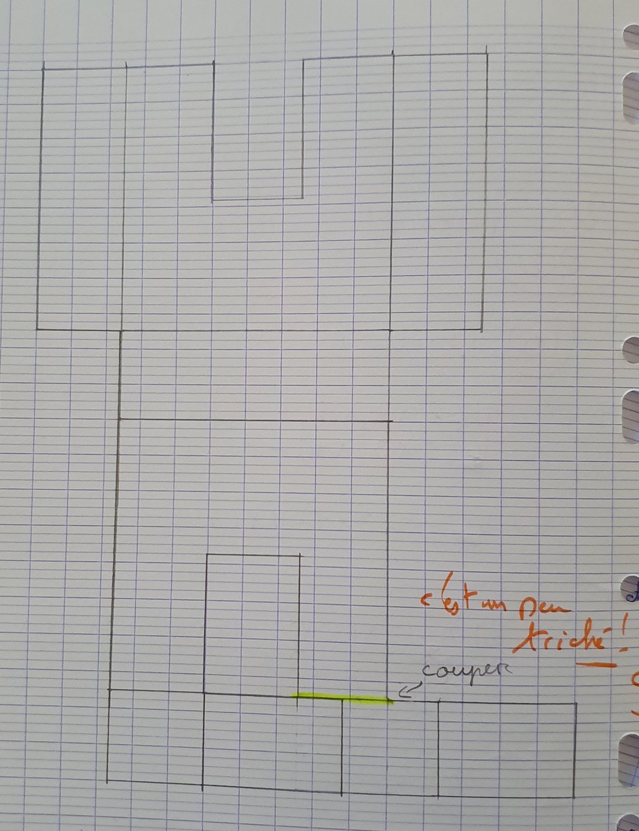 Prof_Rency's tweet photo. Je réalise que la notion de patrons en #BtsMMV ( métiers de la mode) n'est pas exactement la même que celle que l'on a en maths : ils/elles n'hésitent pas à subdiviser les surfaces : ca donne des agencements originaux et ingénieux 🤩 https://t.co/HfH2E4U7vc