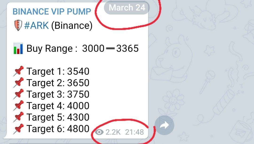 BinanceVIPSig's tweet photo. #ARK  Vip Signal Proof  👆
Compare the time according to my timezone in both screenshots. https://t.co/ulBwN59KHg