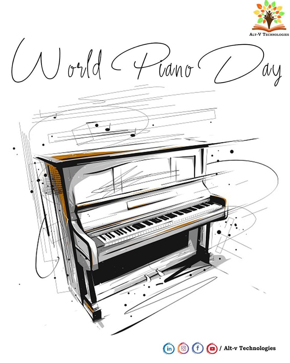 tech_altv's tweet photo. *🎹“Life is like a piano. What you get out of it depends on how you play it.”✨*
🙋Hello all!!! 
🏭We *ALT-V Technologies* are going to celebrate *" WORLD PIANO DAY"* on *29th March, 2021*.

Regards, 
#alt-v technologies
#piano
#pianoday https://t.co/9wJtN4OzGM