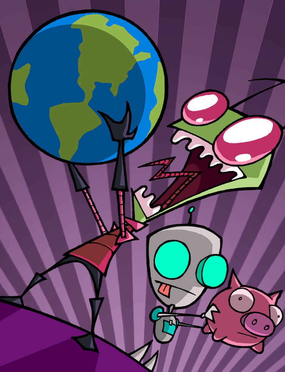 curtisia_green's tweet photo. Happy 20th Anniversary to Nickelodeon's animated series "Invader ZIM" (March 30, 2001) #20Years #InvaderZIM #Nickelodeon #2000sNostalgia #2000sKids #2000sCartoons #2000s #InvaderZIM20 https://t.co/IyWIaCgBFT