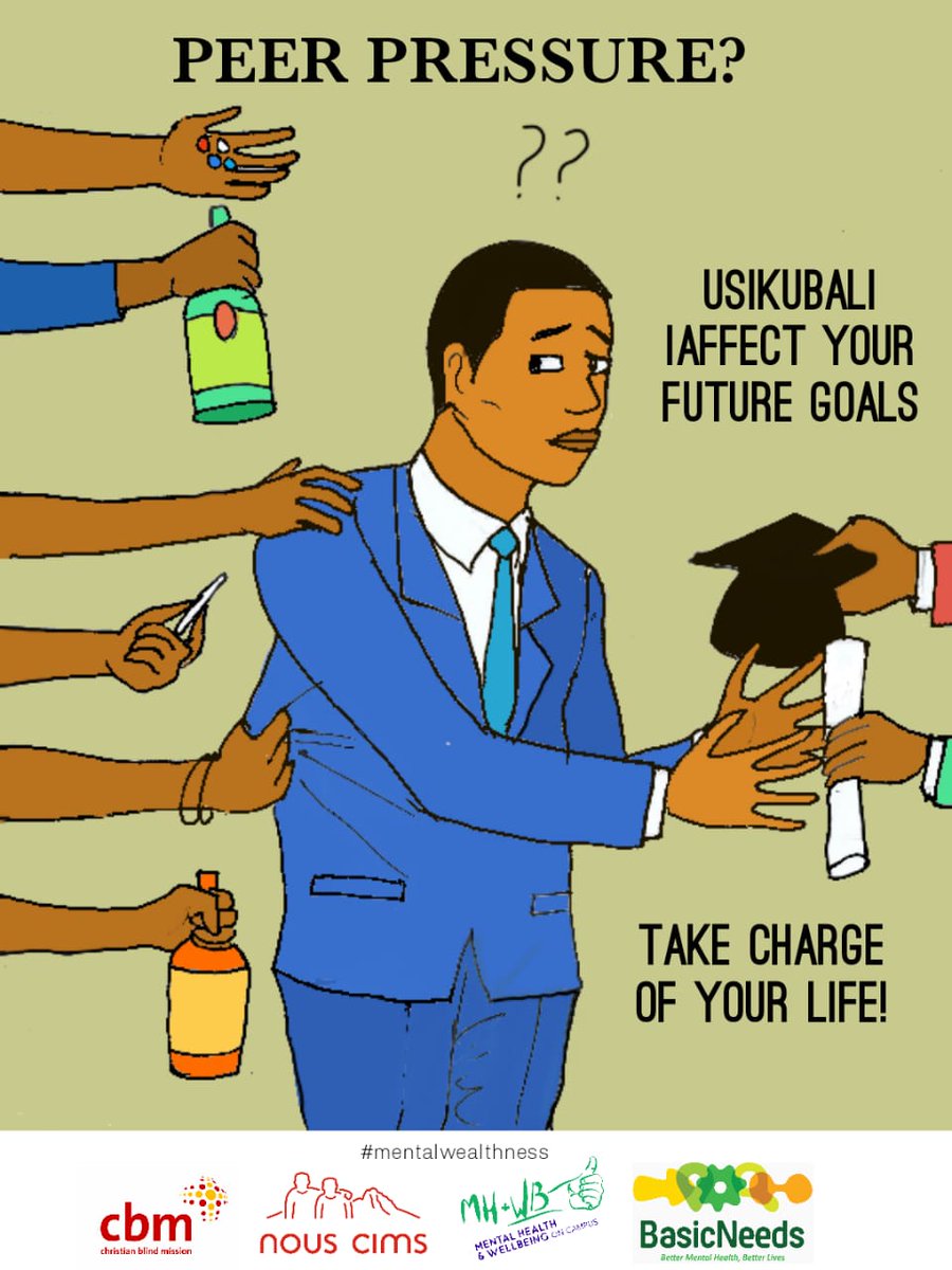 RaylerMongare's tweet photo. Peer pressure affects decision making..don't  fall to it.....take charge of ur life.....#MentalWealthness 
@BasicNeedsKenya 
@CBMuk
 @CBMKenya 
@nouscims https://t.co/boLr0xEPnT