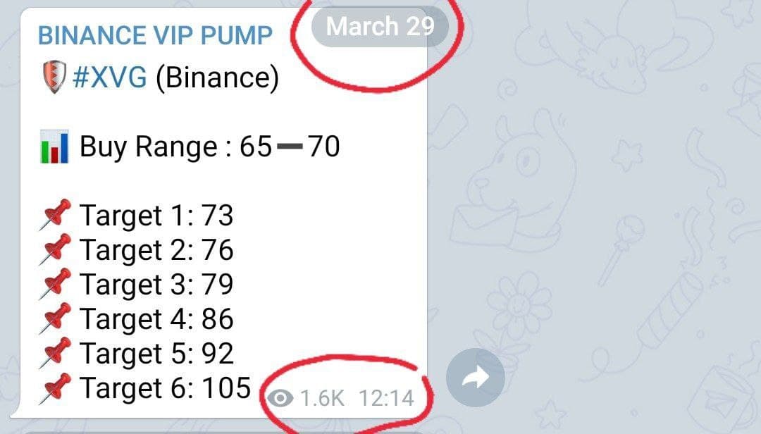 BinanceVIPSig's tweet photo. #XVG   Vip Signal Proof  👆
Compare the time according to my timezone in both screenshots. https://t.co/VVdB6O77ov
