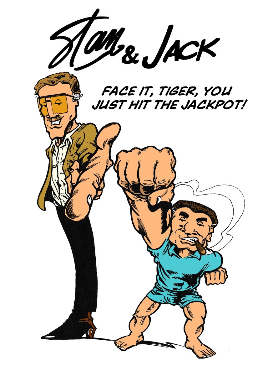 PeteDoree's tweet photo. @theawesomepod Cheers fellas, As you obviously know I do #StanAndJack, which is about exactly who you think it's about, on sale at https://t.co/BBmfHxkczJ or on the @comichaus app. What if #StanLee &amp; #JackKirby had their own strip in Mad or Cracked...? Find out!
 #smallpress #indiecomics https://t.co/7K9oXC4mxC