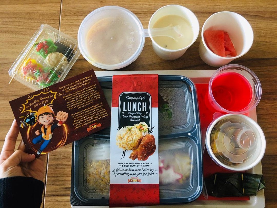 Anas Abdul Aziz S Tweet Celebrating Boboiboy S Birthday With Full Day Makan2 Prepacked Food With Full Sop Incik Anas Can Help Me Share Kan Gambar Ni On Ur Twitter 8ddd Me