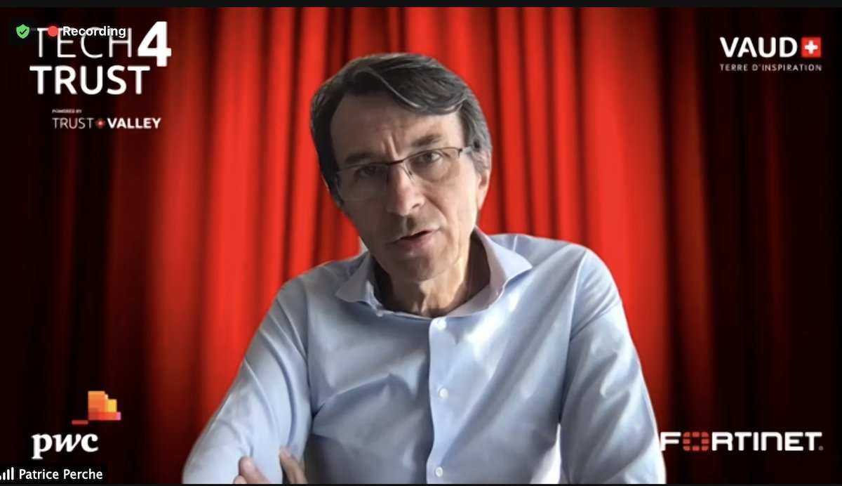 TrustValleyCH's tweet image. #Tech4Trust Closing Ceremony | Insightful talk &amp;amp; advice by #TechTrust Strategic Partner Patrice Perche @Fortinet: On markets like the US all is about delivering. You need the right support to grow &amp;amp; seize new tech market opportunities. #TrustValleyCH #digitalTrust #CyberSecurity