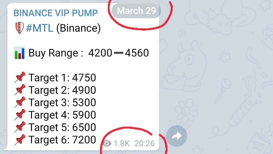 BinanceVIPSig's tweet photo. #MTL   Vip Signal Proof  👆
Compare the time according to my timezone in both screenshots. https://t.co/5RIbYQX9KH