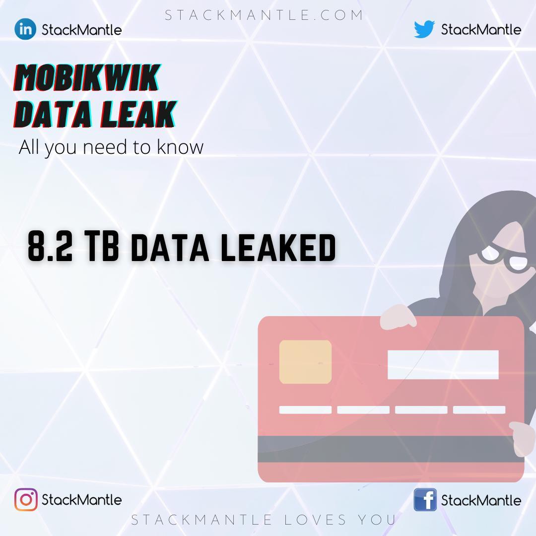 stackmantle's tweet photo. Did u have an account on mobikWik? Here's what you need to know about mobiwik's data leak,

Follow 👉 @stackmantle for more informational stuff like this

#mobikwik #data #dataLeak #privacy #compromised #databreach #elliottalderson https://t.co/duBEEzOGV3