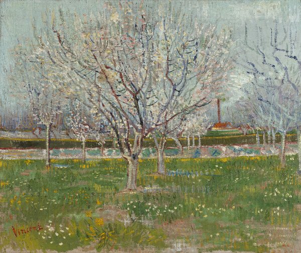 Born #OnThisDay in 1853, Vincent Van Gogh. 🎂

The Post-Impressionist is well known for his brilliant, emotionally charged paintings. 

This is ‘Orchard in Blossom (Plum Trees’ (1888). More here: bit.ly/3uaOc0v