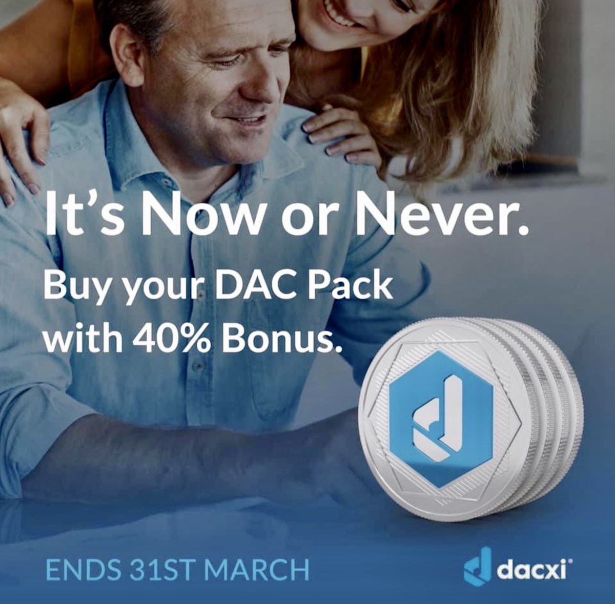 PaulPRSNTS's tweet photo. Never miss golden opportunity given to you to invest in Dacxi wealth coins!💰
Today’s the last day to invest.📊
If you invest from only £100 pounds you will receive bonus of extra + 40% and + 20% tomorrow as well so you get £160 pounds with of Dacxi coins!
DM for more info!🚀📊💰 https://t.co/Bq5x3Ya7yU