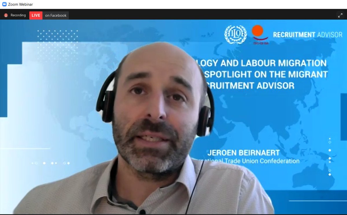 ituc's tweet photo. 🗣️"Traditionally, trade union organising has been very challenging in reaching migrant workers, the #RecruitmentAdvisor can help reach people in remote areas by providing reliable information and sharing workers’ experiences on their recruitment process".
@JeroenBeirnaert #ITUC https://t.co/tWOiza3VA8