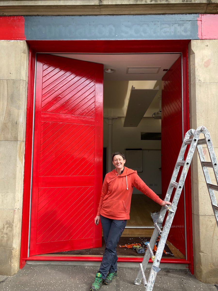 TheMeltingPotEd's tweet photo. And we’re in! Day one in our new home and we’re already making our mark. Look out for the big red TMP doors next time you’re in Edinburgh 👀❣️ https://t.co/FZc579A9dd