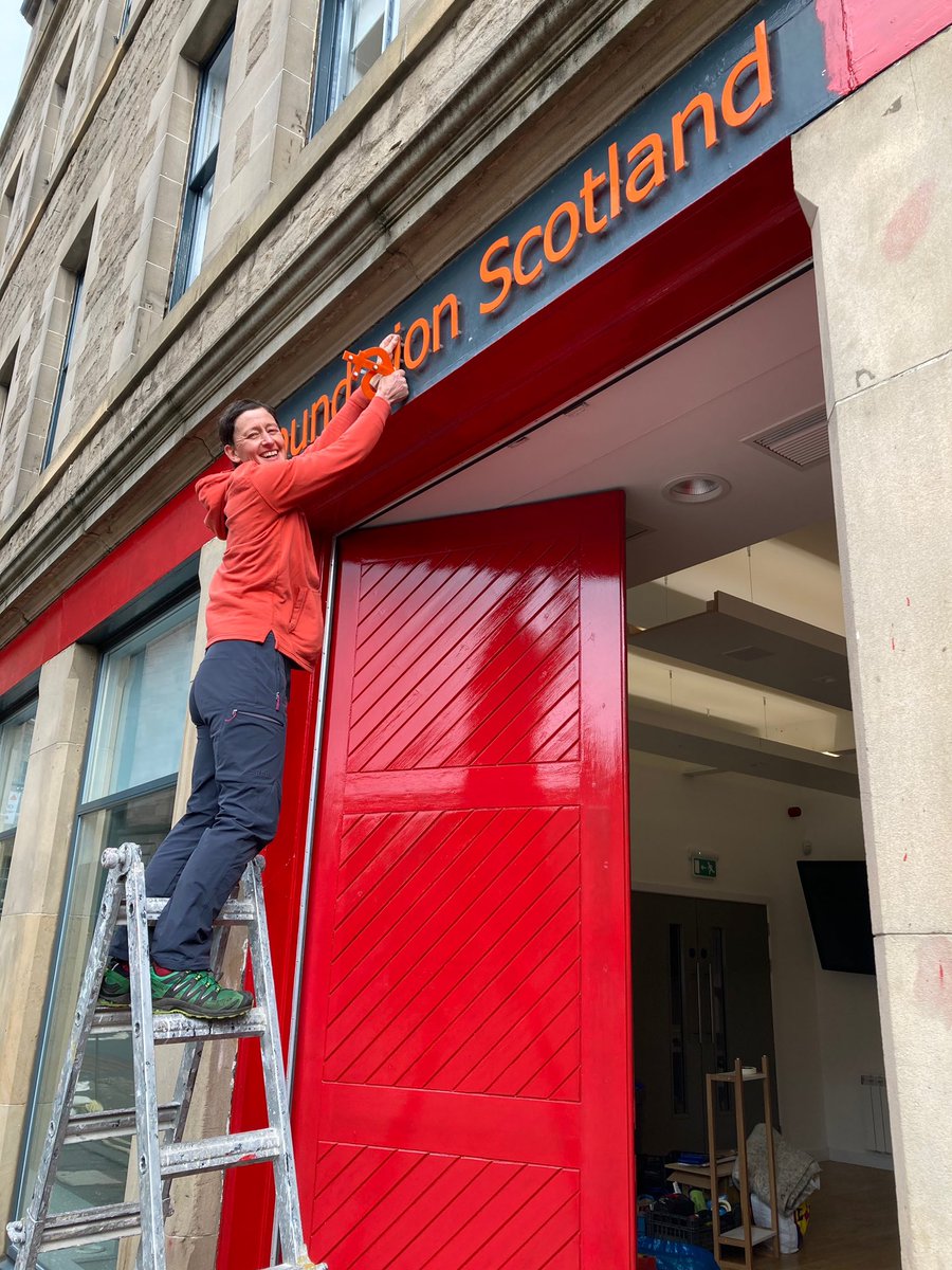 TheMeltingPotEd's tweet photo. And we’re in! Day one in our new home and we’re already making our mark. Look out for the big red TMP doors next time you’re in Edinburgh 👀❣️ https://t.co/FZc579A9dd