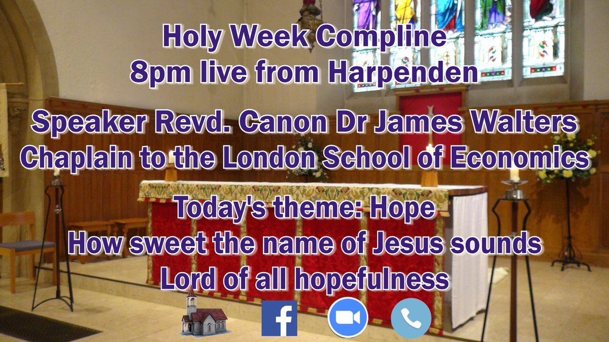 StNicholasChrch's tweet photo. 8pm tonight. #Compline live from Harpenden led by 
@revstamps with @LSEChaplain preaching live from Harpenden 
Zoom: https://t.co/T3lEj9mdJY
Tel.: 0203 481 5237 Meeting ID: 850 7456 5806

#Worship together even though we're apart

@LSEFaithCentre @LSE_RGS @LSEIRDept @LSEnews https://t.co/jjgwqF4c4a