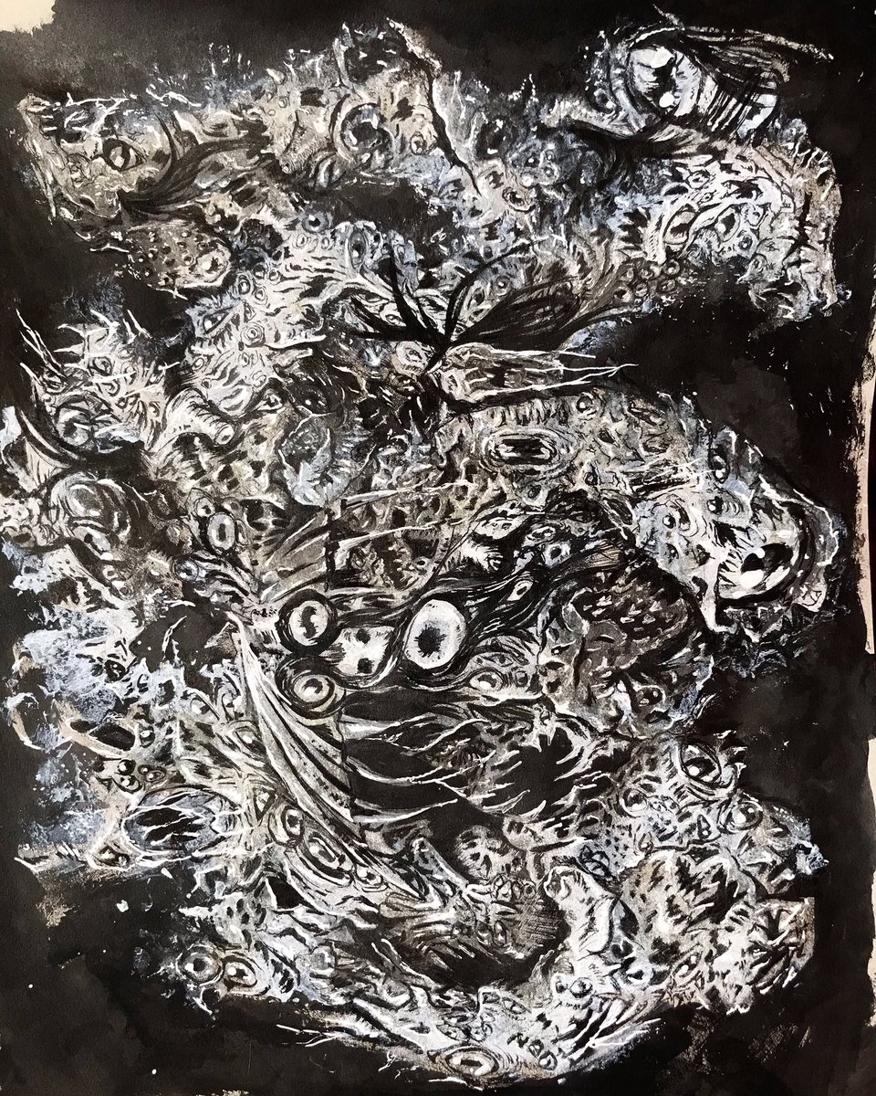 JennyCreativity's tweet photo. Azathoth the outer god from Lovecraft
Tiktok video: https://t.co/k3PbasjJUG
#art #drawing #painting #ink #traditionalart #horrorart #lovecraft #outergod #eldritch #azathoth https://t.co/oy5LoQZ6cZ