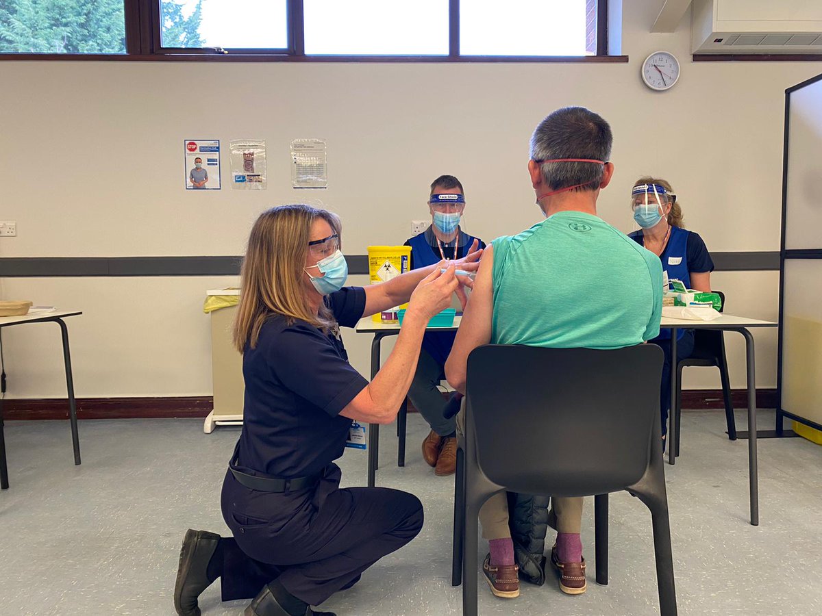 CumbriaFire's tweet photo. Since the opening of Penrith's MVC last Thursday, Cumbria FRS employees have administered over 300 COVID-19 vaccinations! 👏 

This week, more staff will be undertaking their vaccination training to enable us to further support our communities. #NotJustFires #ReadyWillingAble https://t.co/TGzOQmbc3n