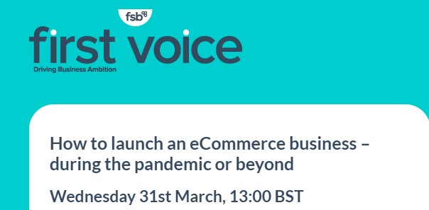 Why not join our <a href="/FSBSouthWest/">FSB South West</a> regional chairman Lee Nathan &amp; two other entrepreneurs tomorrow (Weds) for  an hour long <a href="/FSB_Voice/">Federation of Small Businesses (FSB)</a> seminar at 1pm entitled 'How to launch an eCommerce business – during the pandemic or beyond'.
You can register at lnkd.in/dRsZyUK.