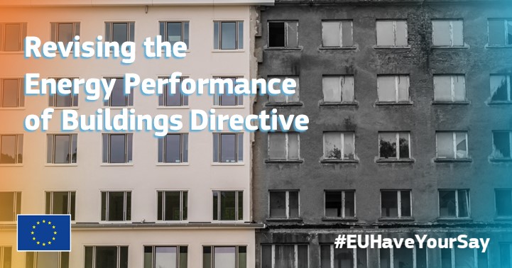 Energy4Europe's tweet photo. Today we have launched a public consultation on the revision of the Energy Performance of Buildings Directive. 📣#EUHaveYourSay and provide your feedback by 22 June 2021! 🏚️🏗️🏫🏡
➡️ https://t.co/qCvsx6Qwv6 #EPBD #EnergyEfficiency #EUGreenDeal #RenovationWave https://t.co/FwHmXeOxqZ