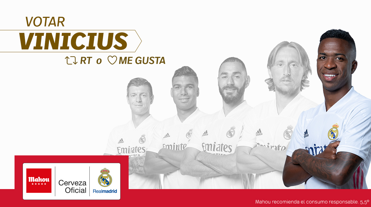 RT o Me Gusta si crees que <a href="/vinijr/">Vini Jr.</a> ha sido el #JugadorCincoEstrellas del <a href="/realmadrid/">Real Madrid C.F.</a> en marzo (3/6)