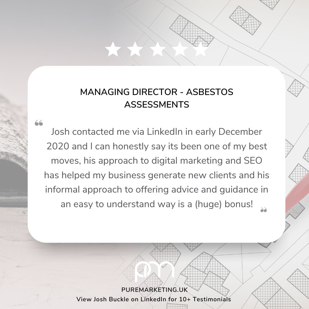 Generating new leads for our clients; offering business support, advice and guidance - Pure Marketing.

#digitalmarketing