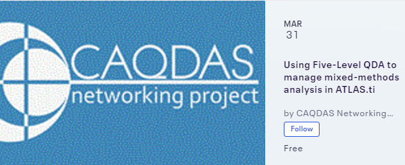 caqdas_project's tweet photo. Don't forget to register - tmrw 4pm GMT @MikeBracher speaks about how his team used #FiveLevelQDA to plan and implement an analysis of a large #MixedMethods project looking at Eye Donation in Palliative &amp; Hospice care using @ATLASti 
#CAQDAS #qualitative 
https://t.co/lMISXEUvER https://t.co/fgObSEQ8JF