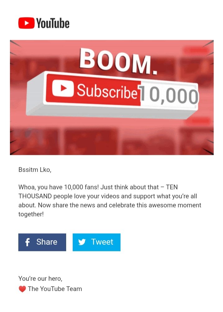 bssitmlko's tweet photo. Another Milestone - Thank You For 10000 Subscribers! 🙏🎉
https://t.co/0dcS7uJIxn

@bssitmlko @AnandShekhar08 @RinaSin25405102 https://t.co/JHJMejBb1z
